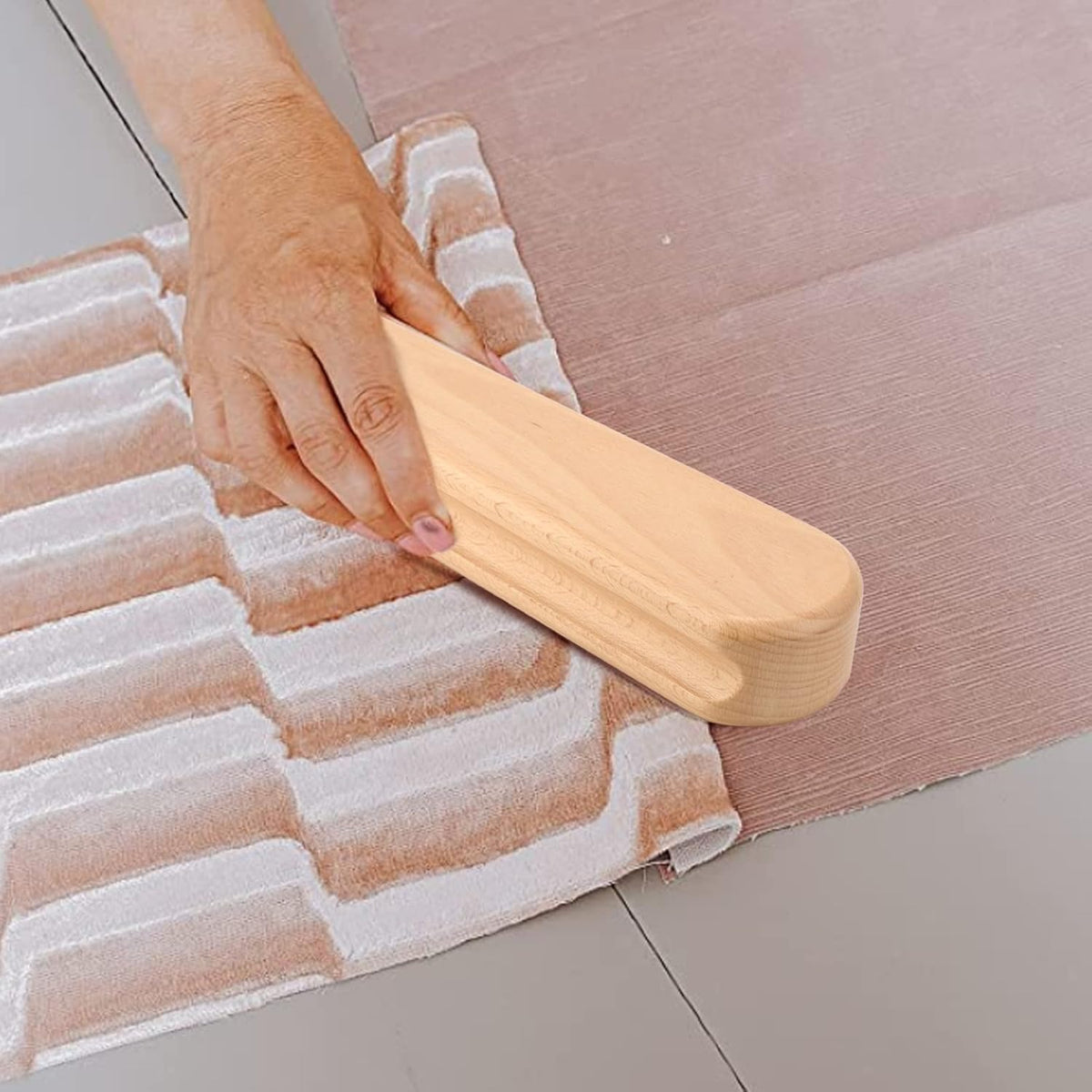 Wooden Quilters Clapper, Professional Beech Pressing Seam Tool for