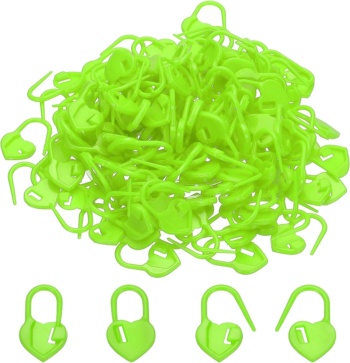 PATIKIL Crochet Stitch Markers, 150Pcs Plastic Knitting Markers Needle