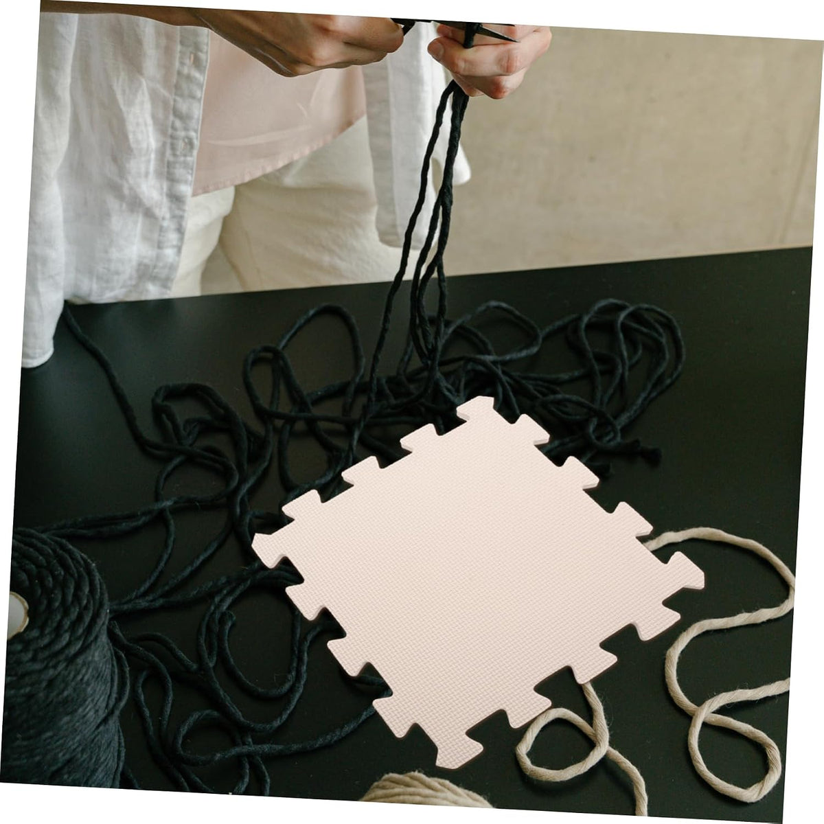 Portable Foam Knitting Board 9pcs Multi-Function Blocking Mat