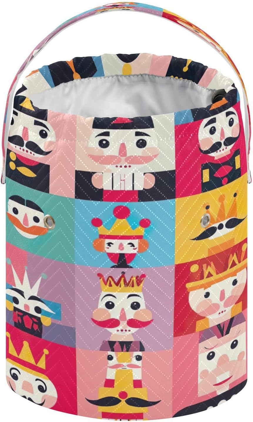 YETTASBIN Christmas Nutcracker Yarn Storage Bag, Large Crochet