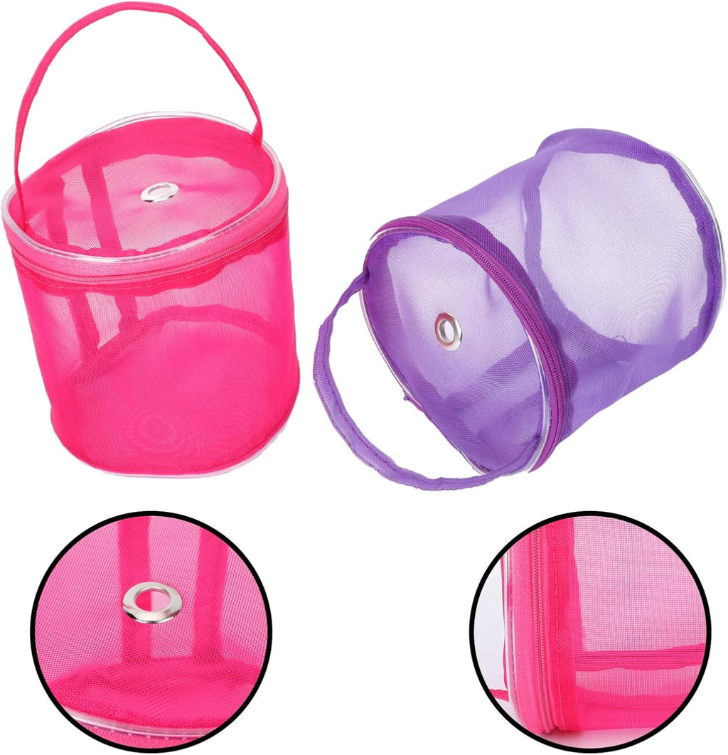 GALPADA 6pcs Mesh Yarn Storage Bag Portable Woolen Yarn Organizer for