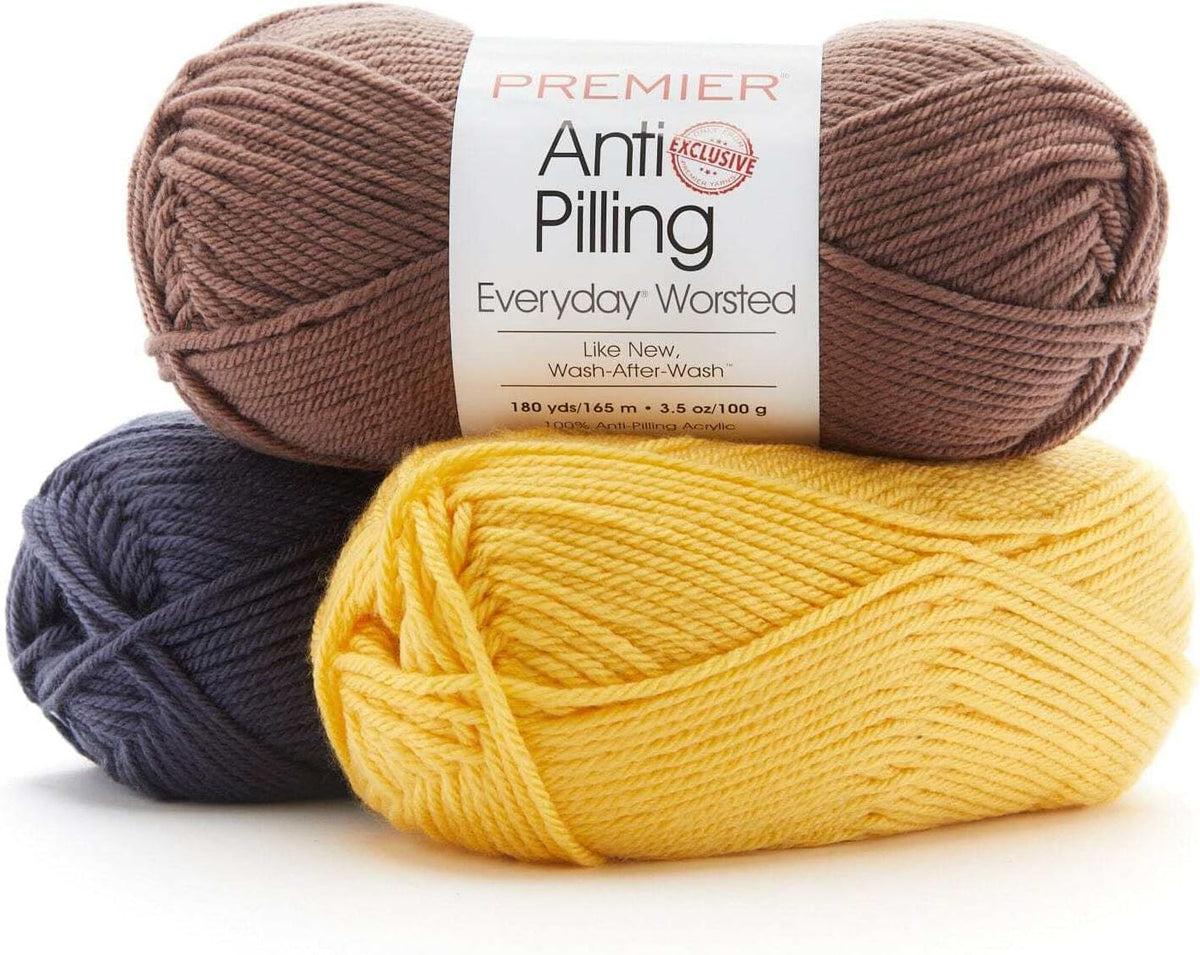Premier Anti-Pilling Everyday Worsted Yarn, Machine Washable, Soft