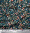 Soimoi Cotton Canvas Blue Fabric - by The Yard - 56 Inch Wide