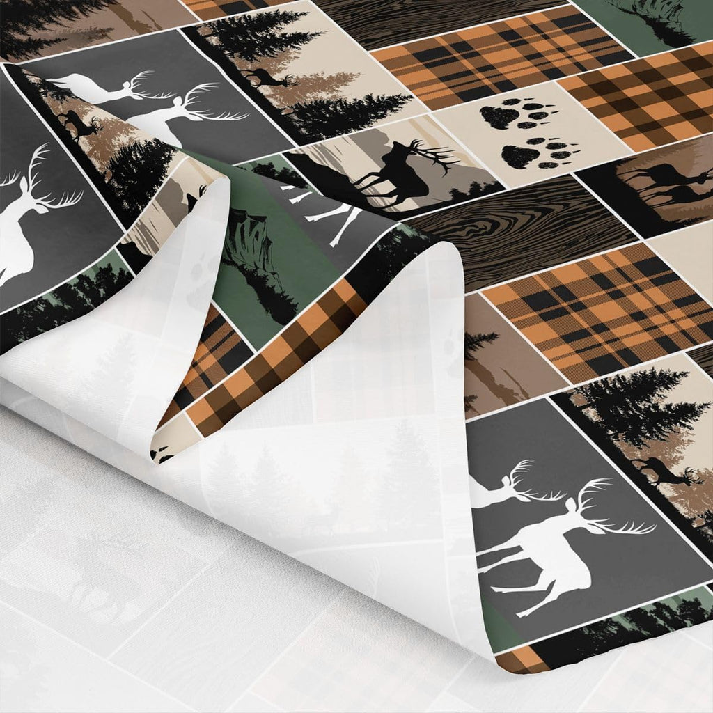 Hunting Bear Deer Upholstery Fabric Rustic Farmhouse Fabric By The