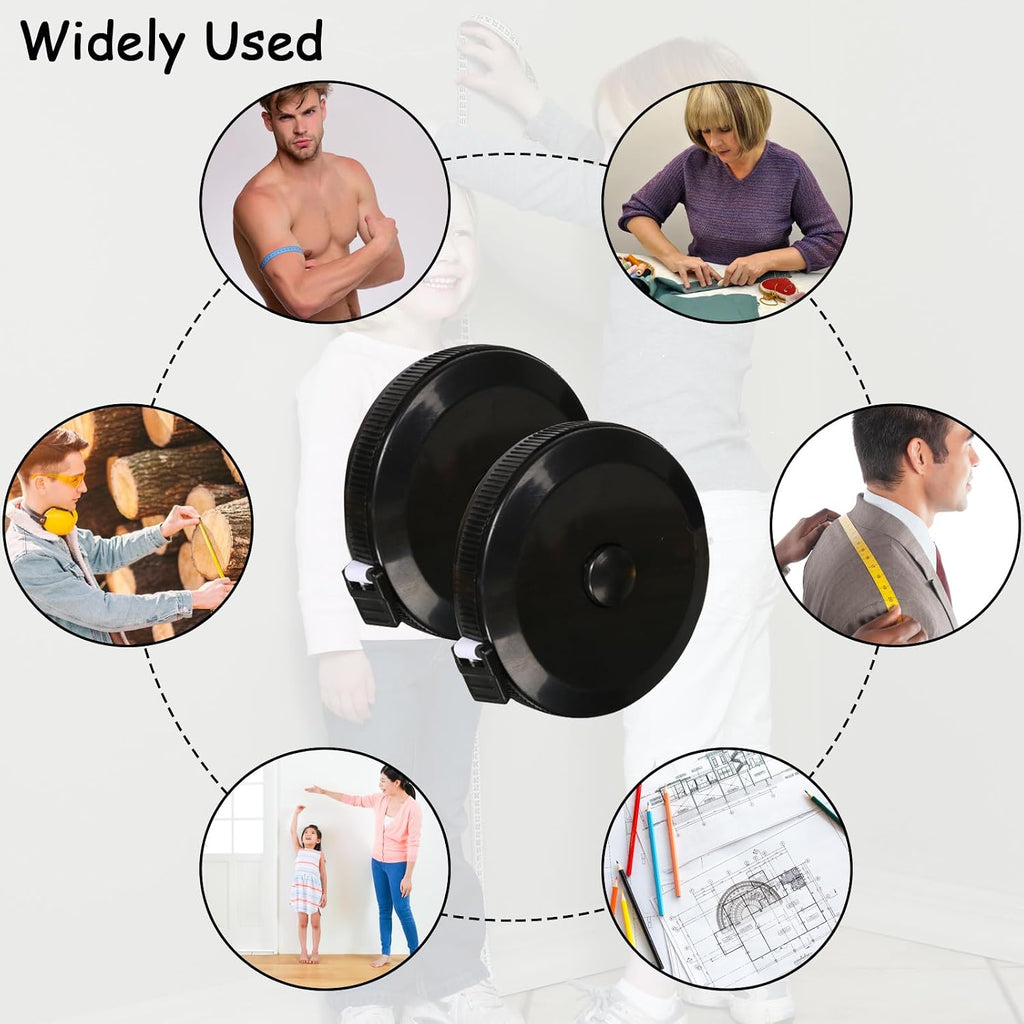 30 Pack Retractable Tape Measure Body Measuring Tape for Sewing