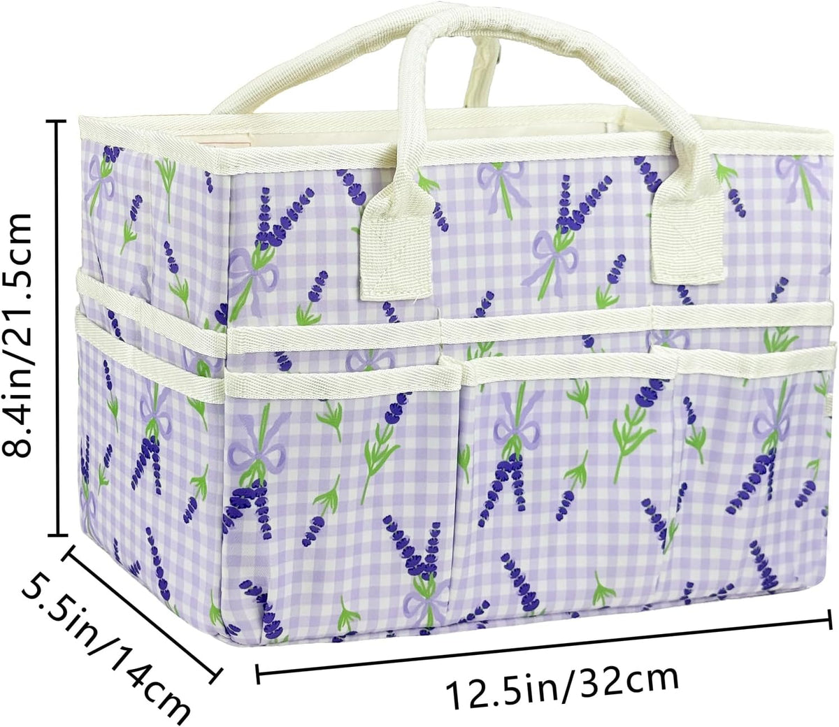 Craft Organizer Tote Bag, Large Art Storage Caddy with Multiple