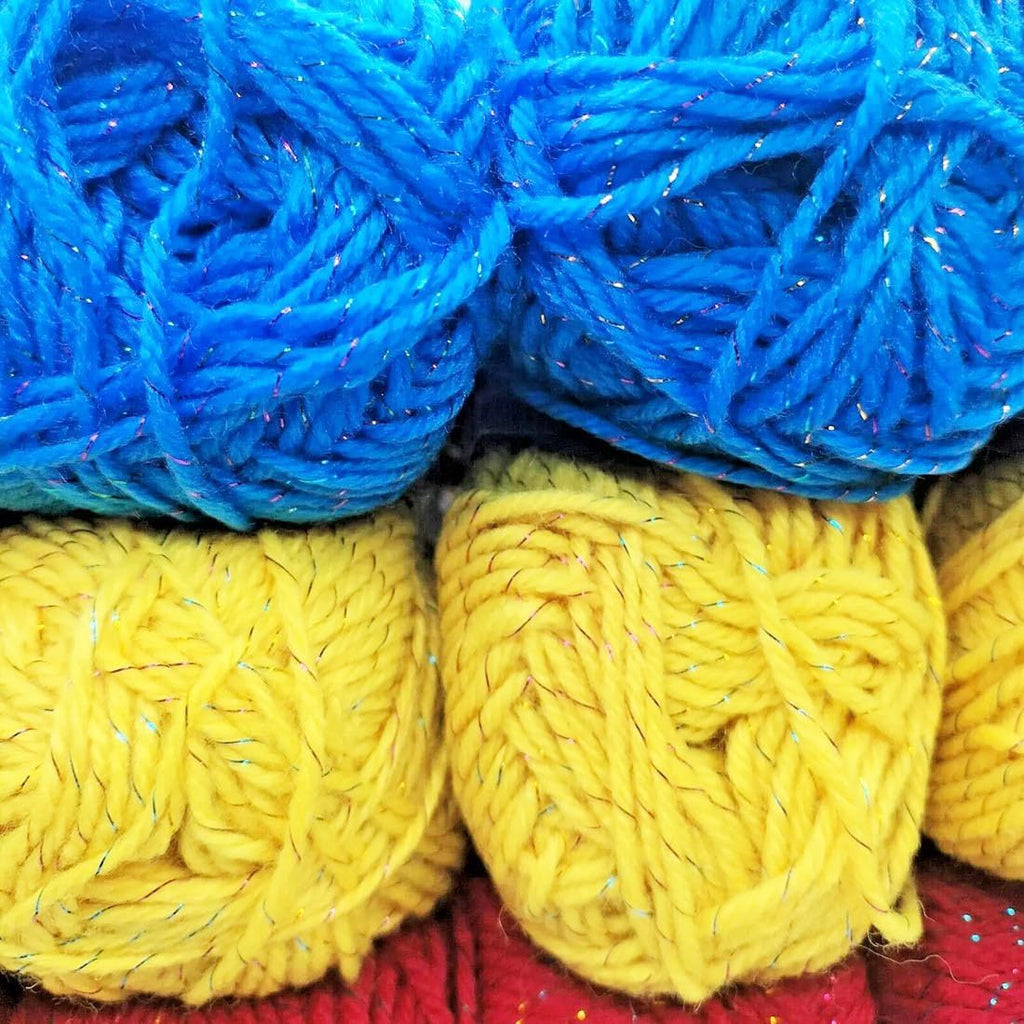 250gram Sparkle Navy Blue Acrylic Yarn for Knit Crochet Projects