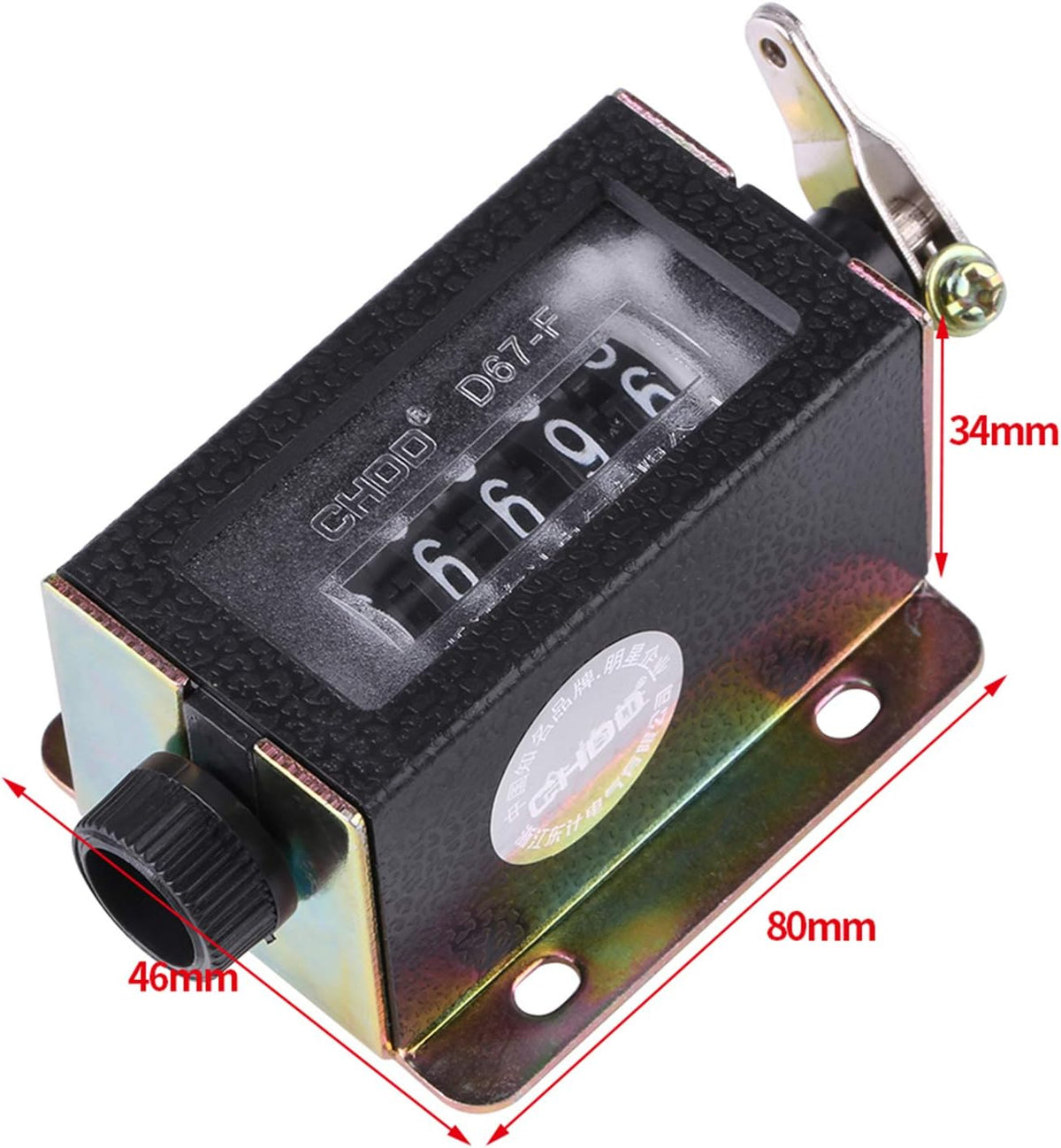 Manual Tally Counter 5 Digit Number Count Clicker Counter Mechanical
