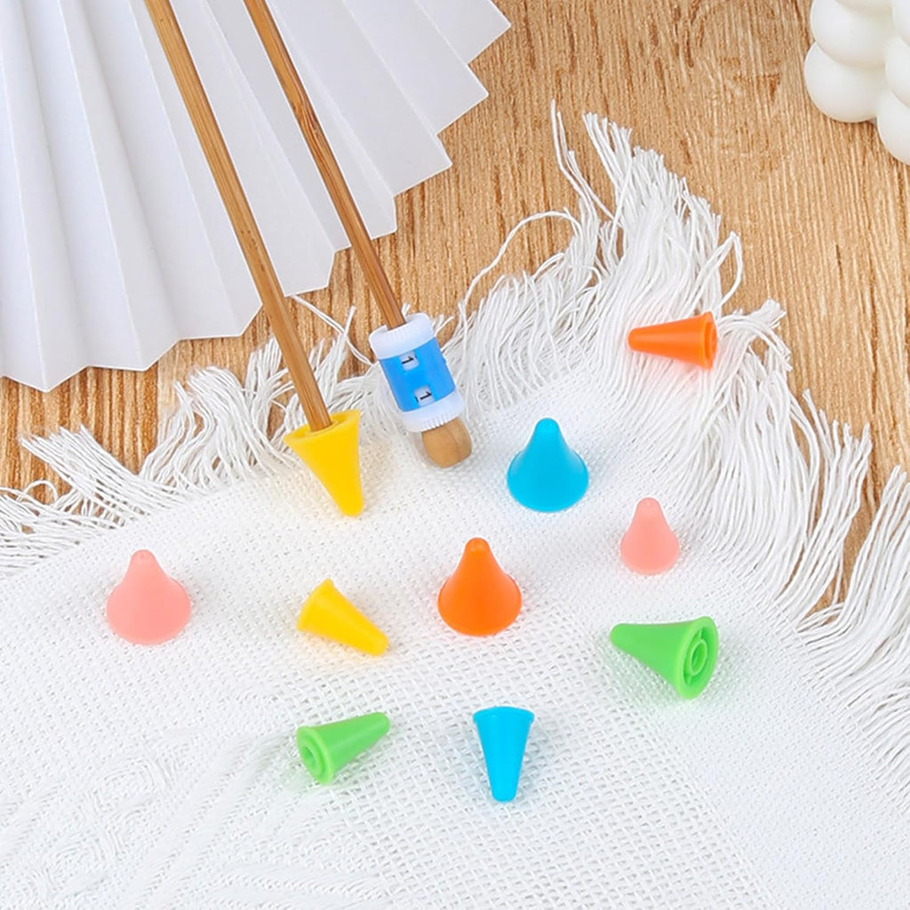 20Pcs Knitting Needle Point Protectors Knit Needle Tip Covers Knitting