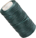 Auniwaig Sewing Waxed Thread, Leather Sewing Flat Waxed Thread String