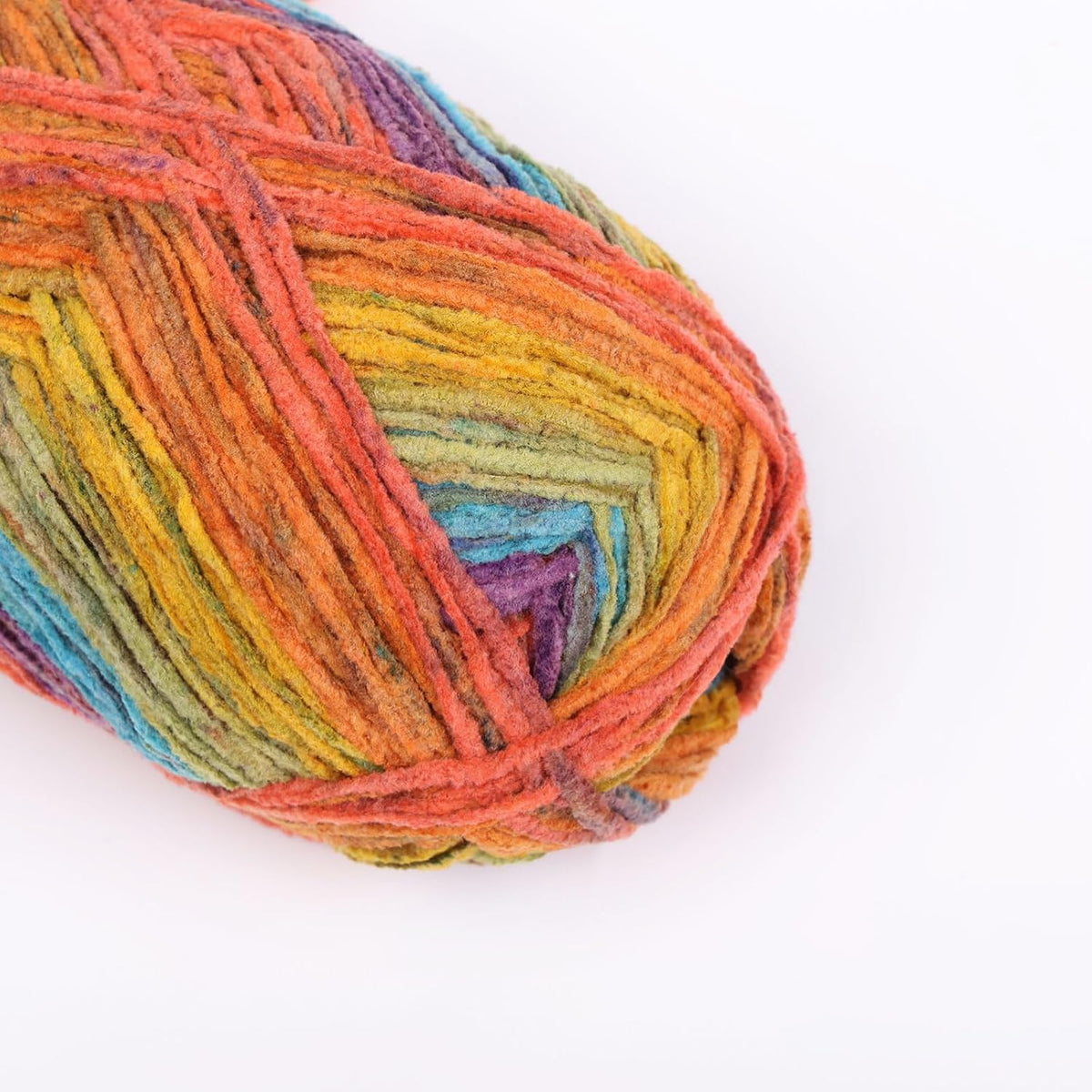 NICEEC 6 Skeins Velvet Chenille Yarn 6 x220m