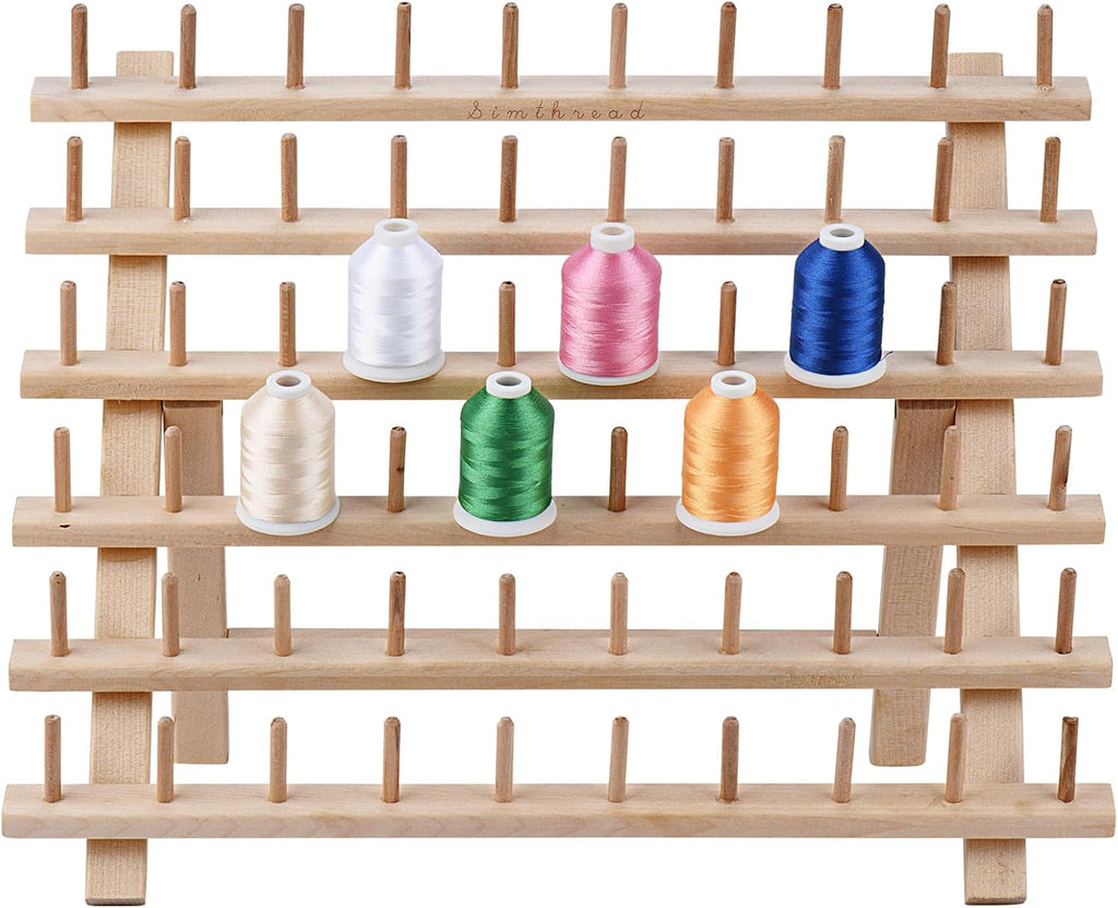 Simthread Embroidery Thread Essential Pack Bundle - Brother 63 Colors