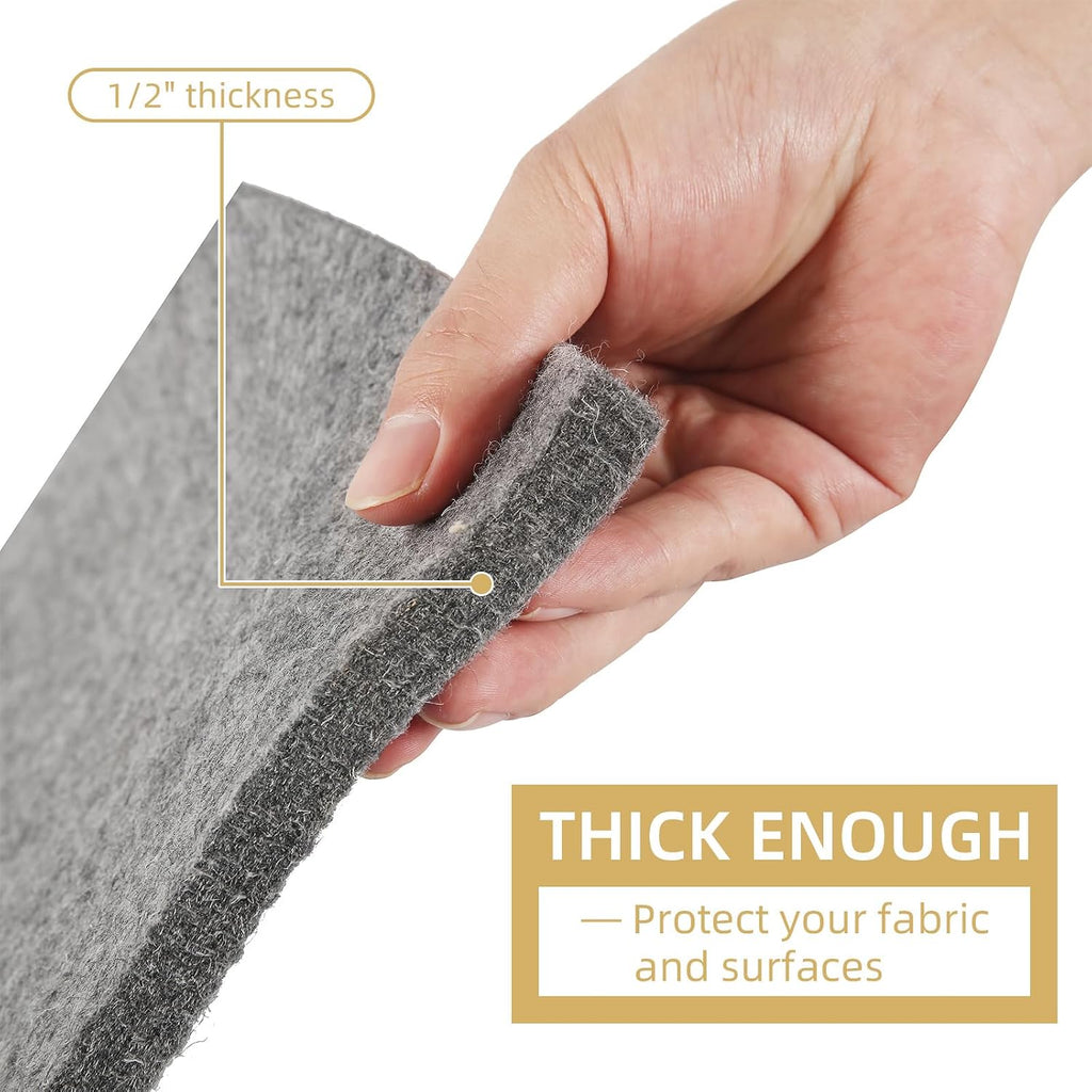 AiVeUao Wool Pressing Mat for Quilting, 24" X 17" Portable Felted Wool