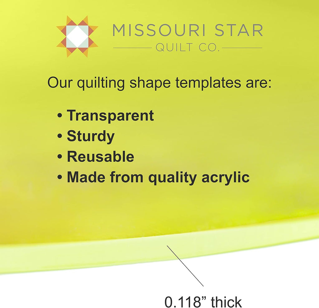 Missouri Star Quilt Circle Template, 5” | Round Acrylic Circle Ruler
