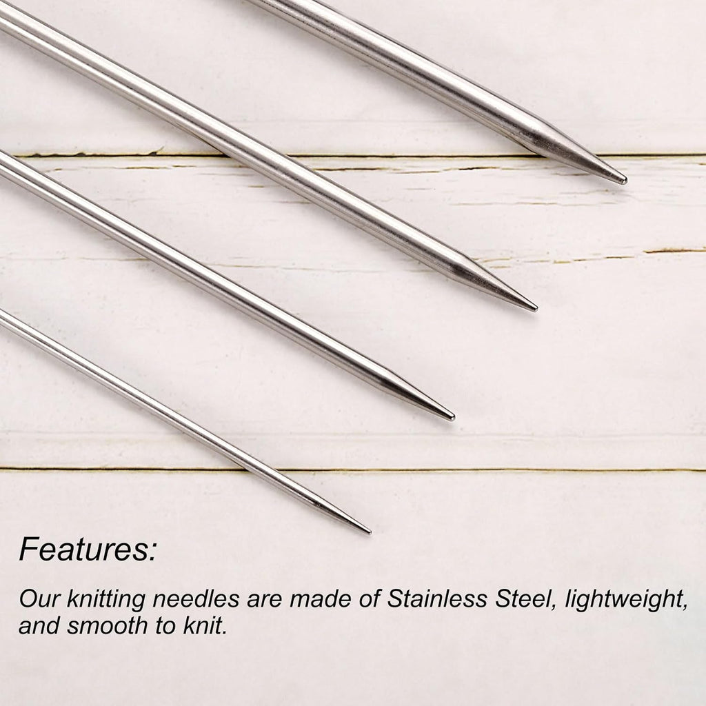 uxcell 10Pcs Knitting Needle 2.5mm Diameter 5.9 Inches Length