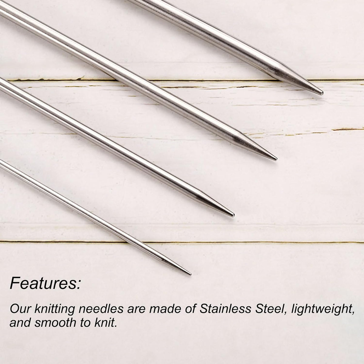 uxcell 10Pcs Knitting Needle 2.5mm Diameter 5.9 Inches Length