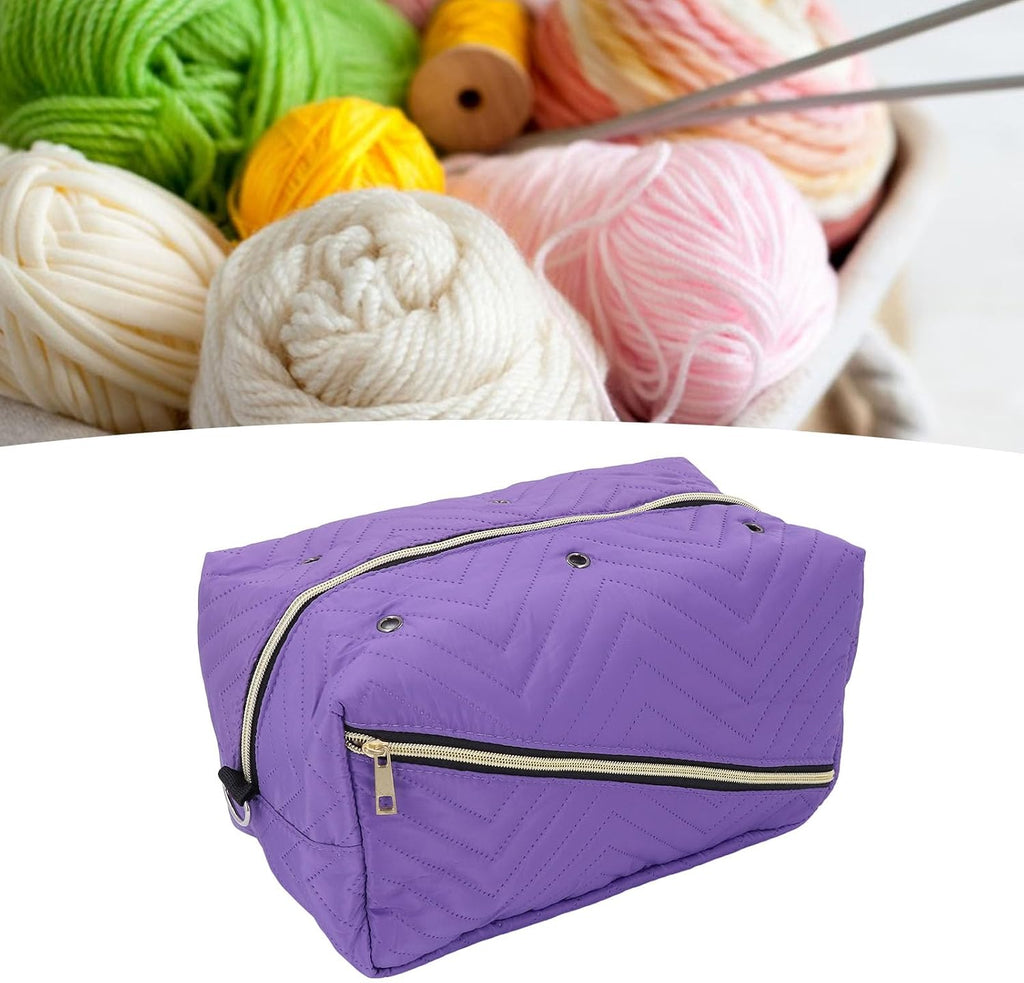 Tomotato Knitting Bag Yarn Storage Organizer with Adjustable Shoulder