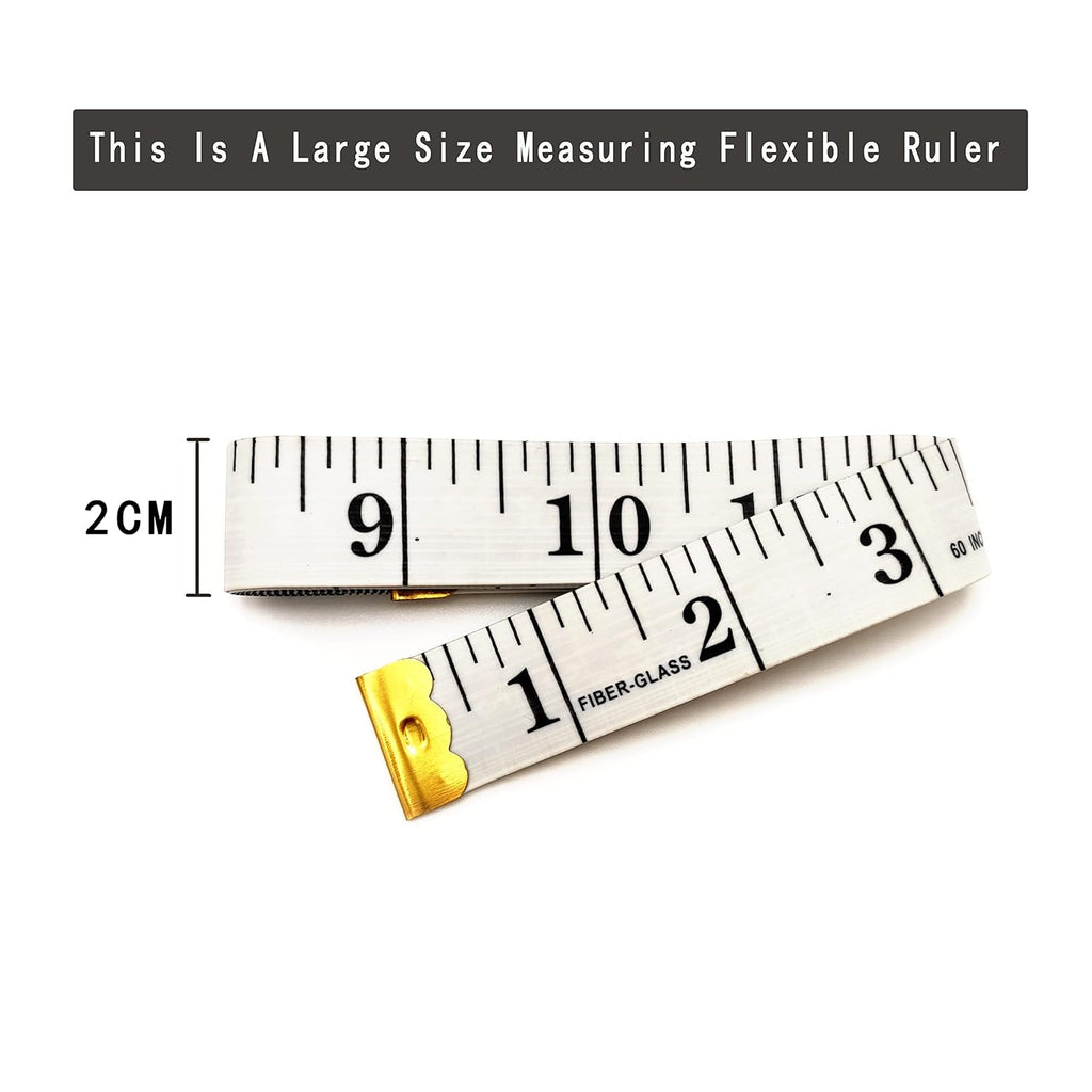 3 Pack Soft Measuring Tape for Body,Double Scale Fabric Craft Tape