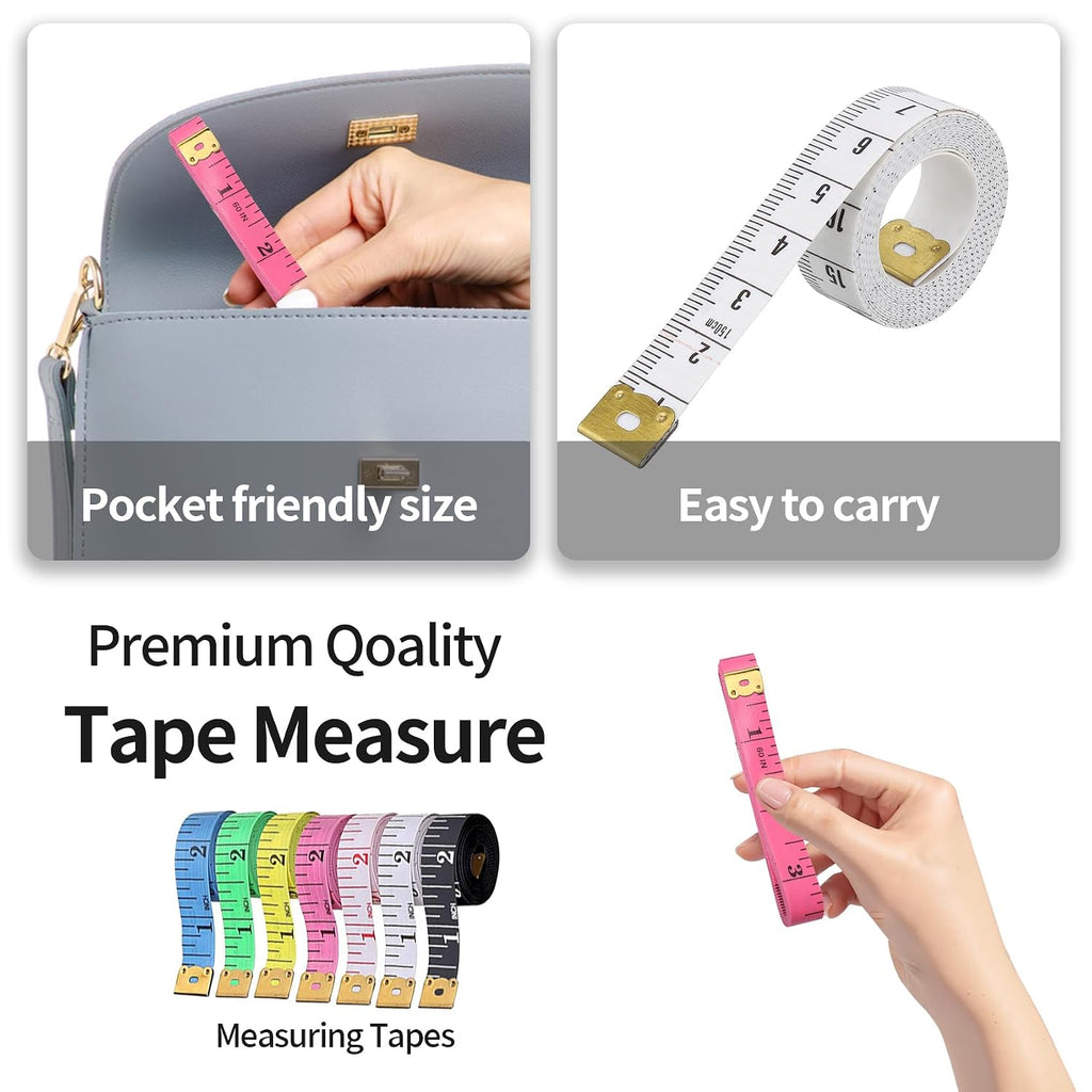BoAn Tape Measure,8 PCS Measuring Tape for Body Fabric Sewing Tailor