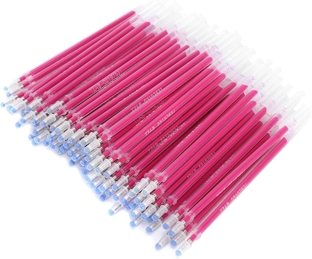 Haosie 100PCS Heat Erasable Fabric Refills, Disappearing Ink Pen for