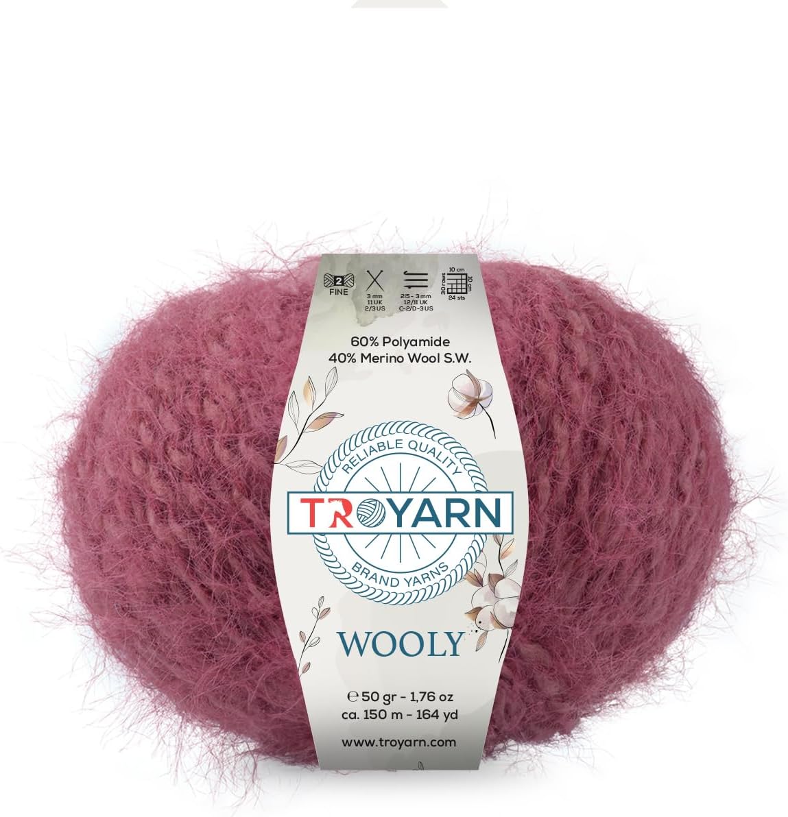 Wooly Yarn for Knitting and Desing for Scarves or Cozy Blankets