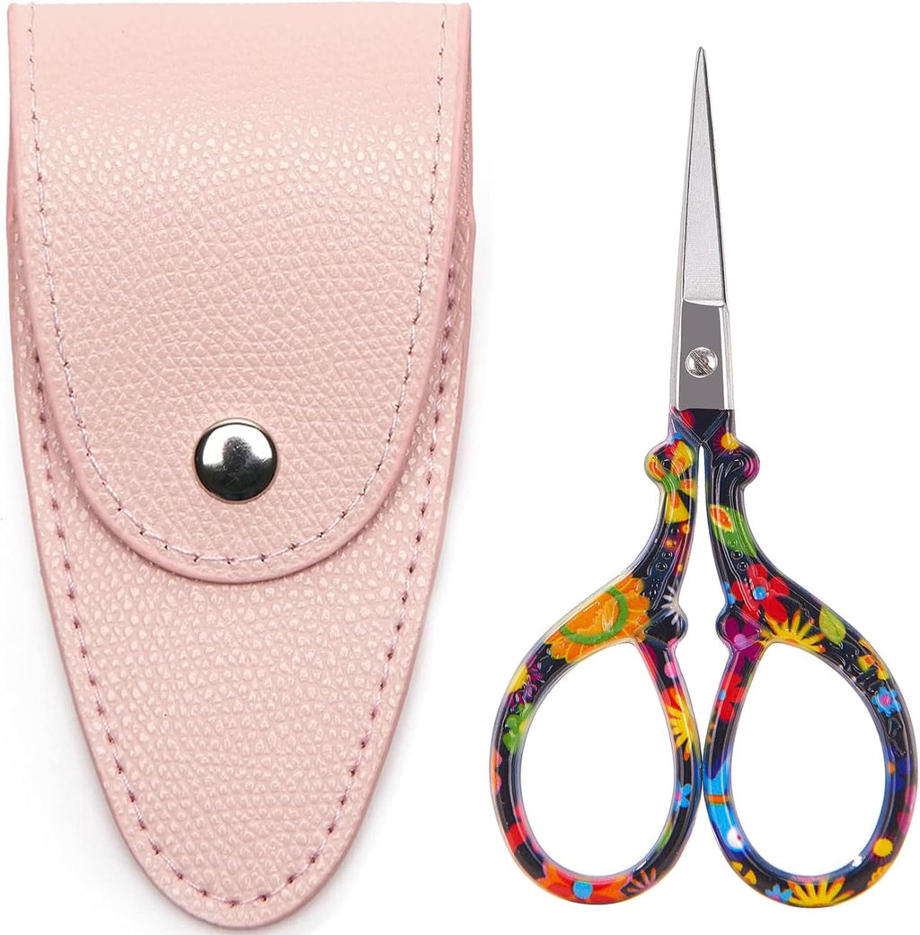3.6 inch Small Sewing Scissors, Mini Scissors in a Pouch, All Purpose