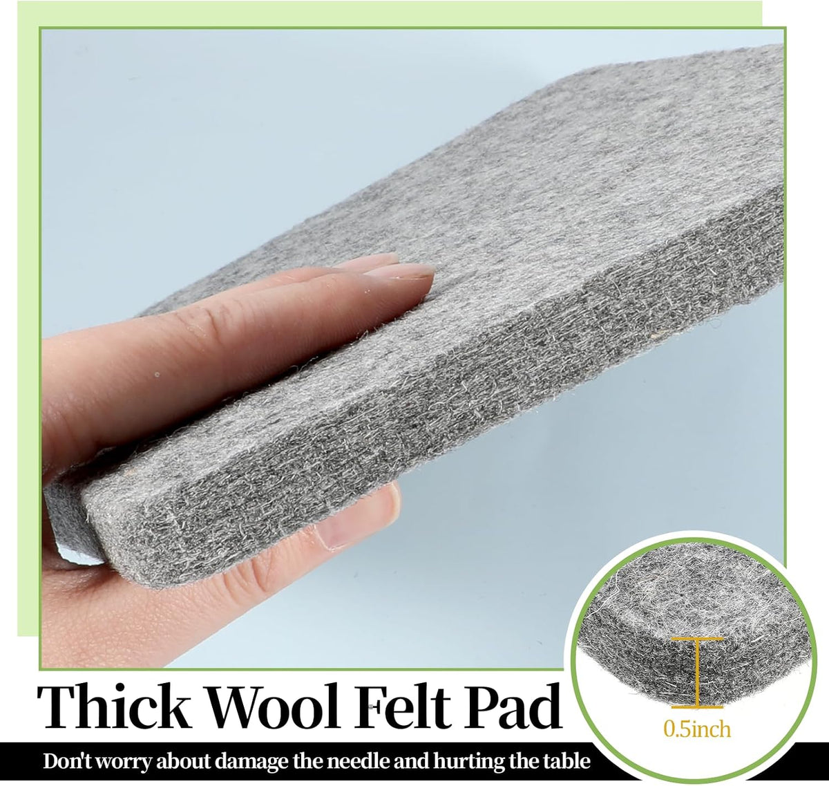 Needle Felting Pad, Grey Sponge Pad, 8×10 in Needle Felting Mat for