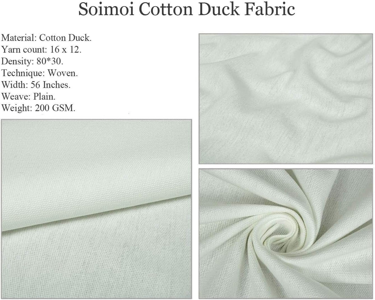 Soimoi Cotton Canvas Fabric - Ocean Print, Olive Greens | 56" Wide