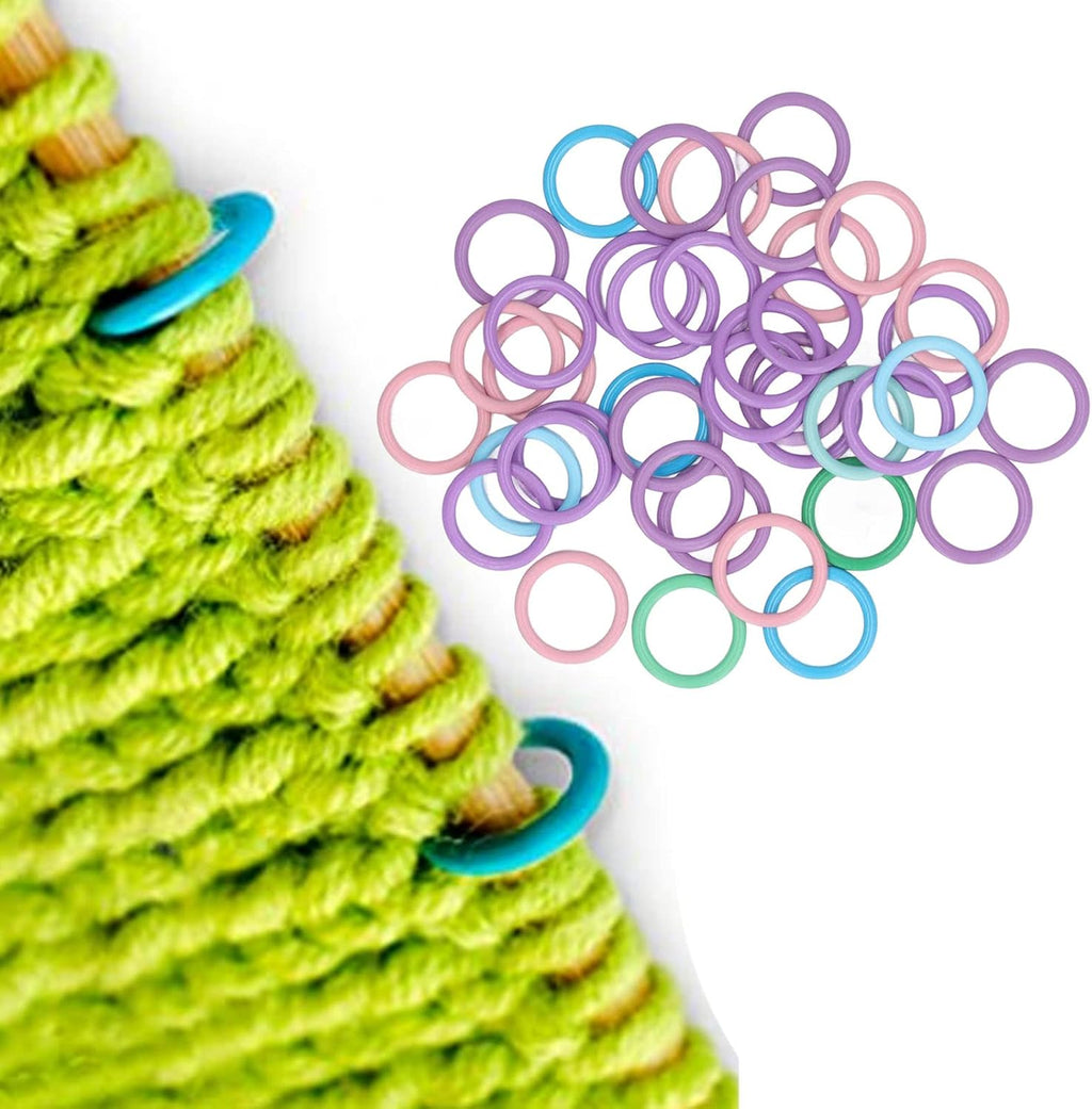 Pssopp Knitting Tools and Accessories 40 Pieces Round Stitch Markers