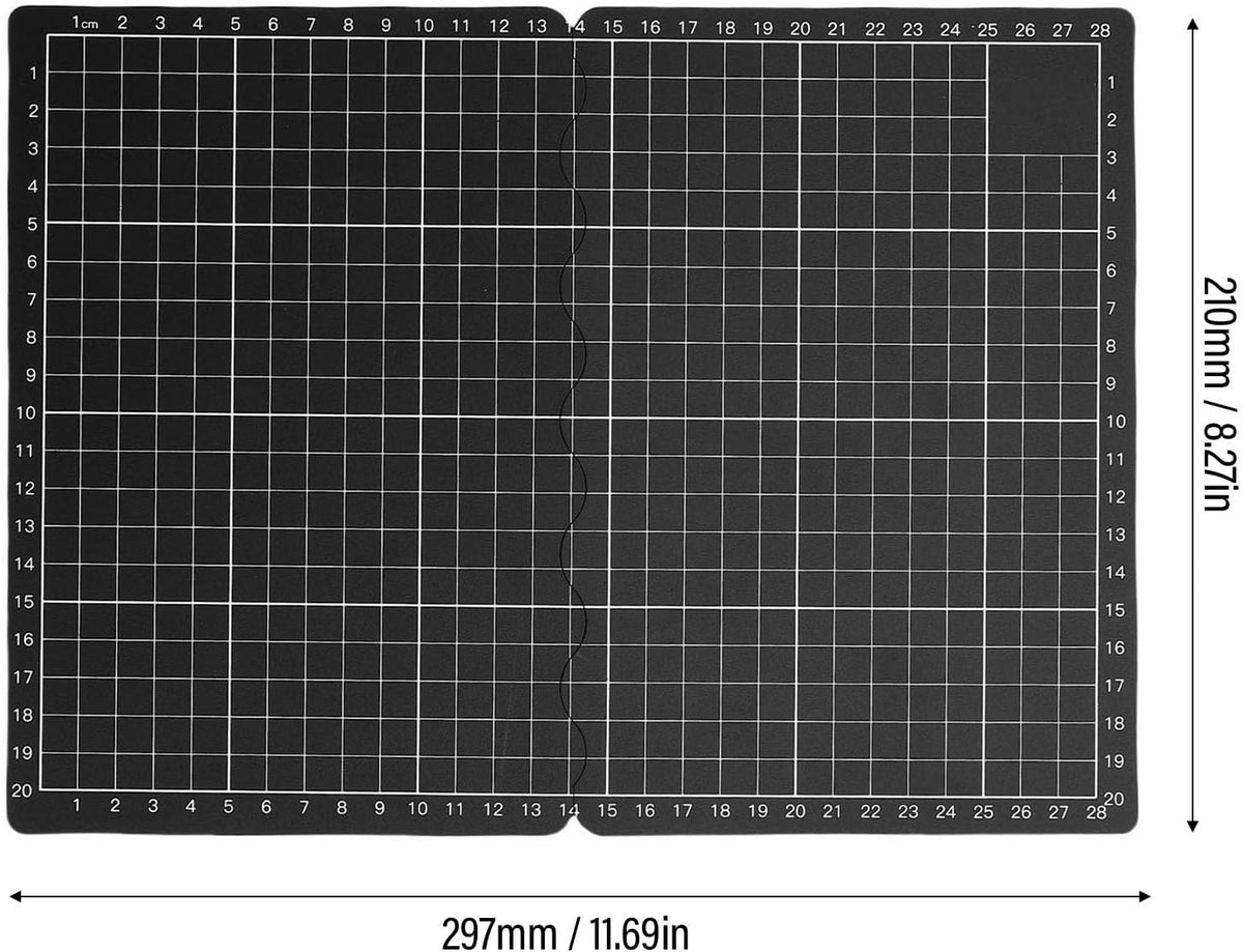 Self Recovery Cutting Mat Board Pad, Double Sided Foldable Mat A4 A5
