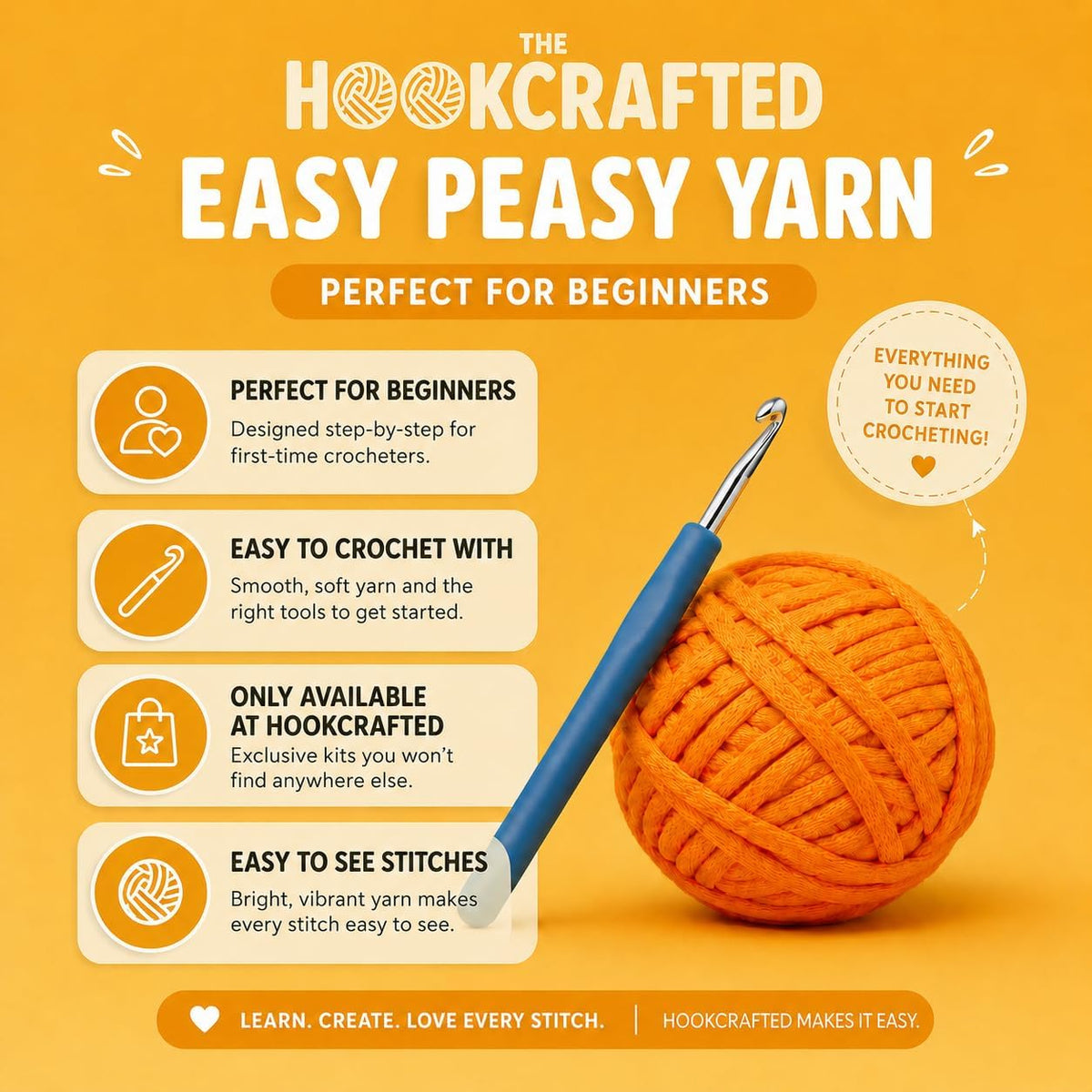 Hookcrafted Halloween Wizard Gnome Crochet Kit for Adults, Amigurumi
