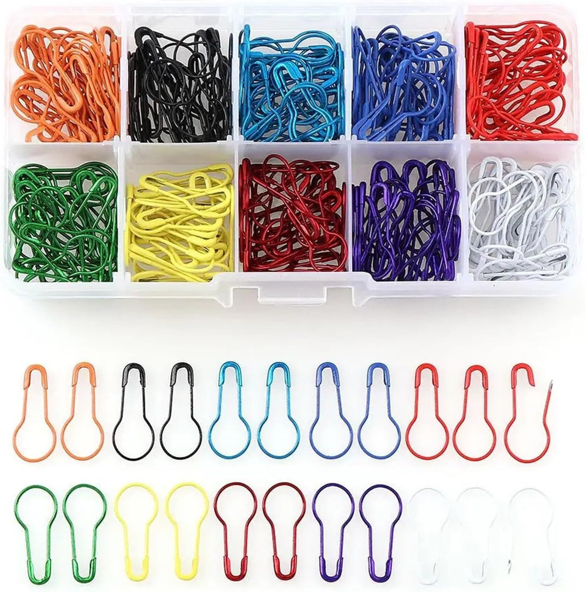 Stitch Markers 1800 Pcs Metal Gourd Safety Pins Bulb Guard Calabash