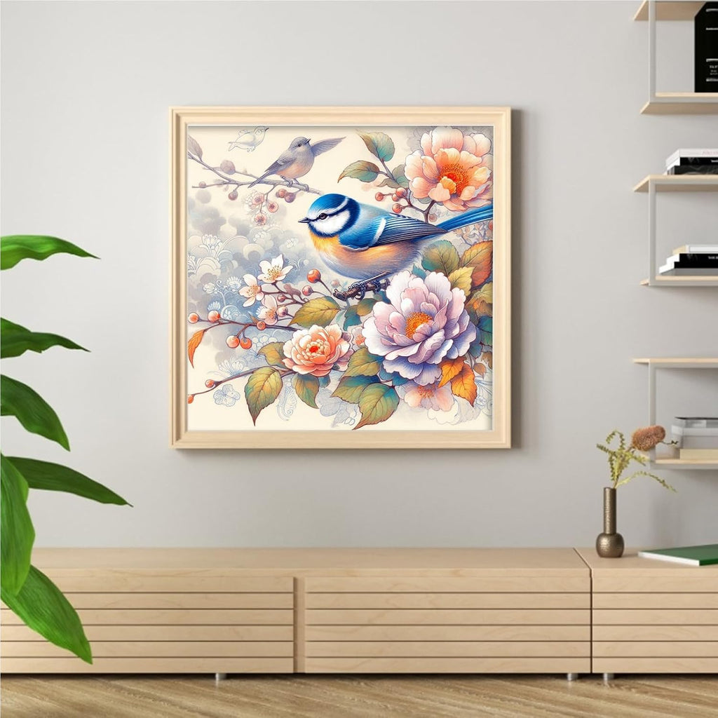 C'eitura Birds & Flowers 11CT Stamped Cross Stitch Kit - 15.75x15.75