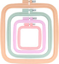 FARQAN Square Embroidery Hoops; 4PCS - 3", 4.3", 6.5", 8.7"