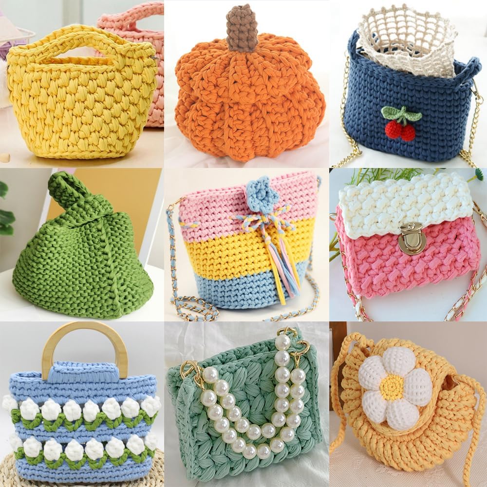 400 g/14.11 oz T Shirt Yarn for Crocheting Bags Basket Coaster