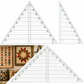 Triangle Ruler for Quilting, 3 Pcs 10 in Professional Acrylic