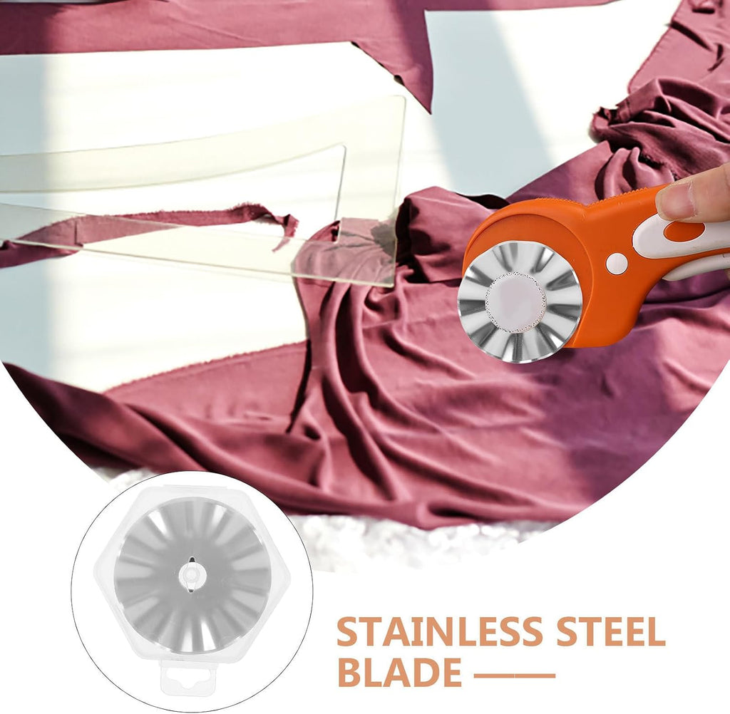 5Pcs Rotary Cutter Blades for Fabric, 45mm Stainless Steel