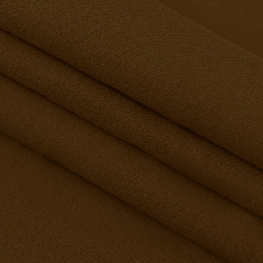 43.3" W Cotton Flannel Fabric Cut by the Yard, 190GSM Soft Brushed