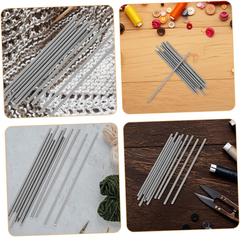20pcs Stainless Steel Blocking Rods for Crochet and Knitting