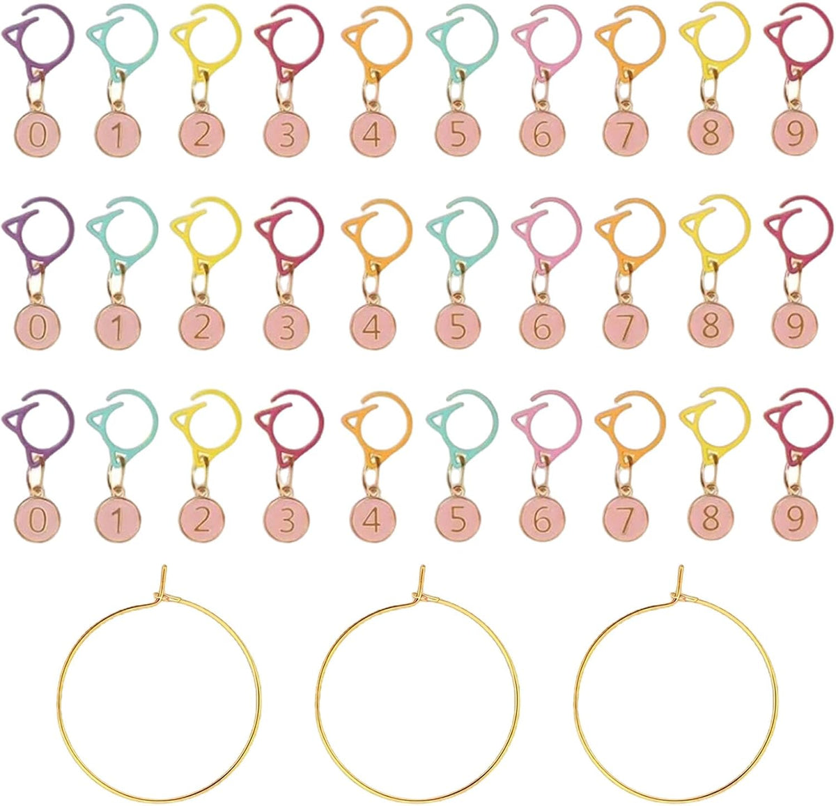 Knitting Stitch Markers Metal Stainless Steel Crochet Stitch Marker