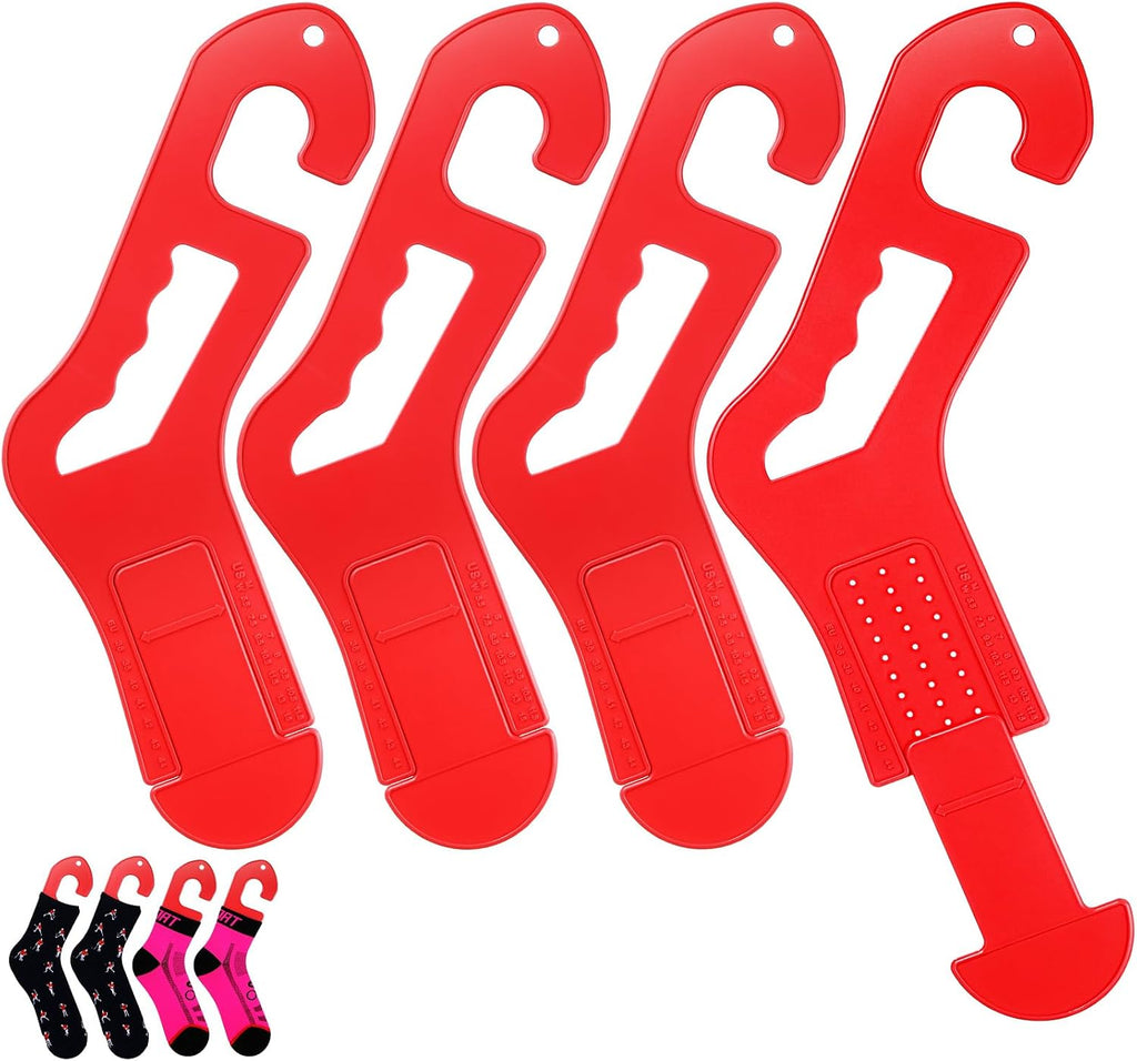 Doublefill 4 Pcs Sock Blockers for Knitting, Adjustable Sock Blockers