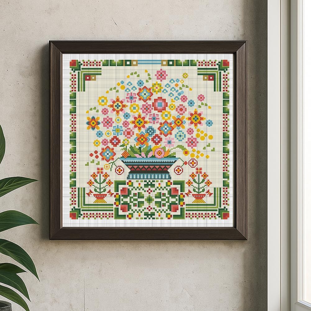 FREEBLOSS 11CT Cross Stitch Kit Stamped Cross Stitch Wall Painting Kit