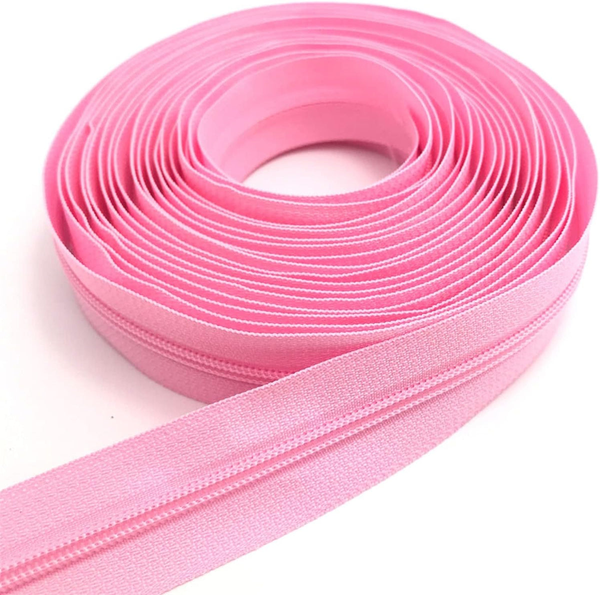Lueao Cqinju-Sewing Zippers 3# Pink Nylon Coil Zippers By Yard with