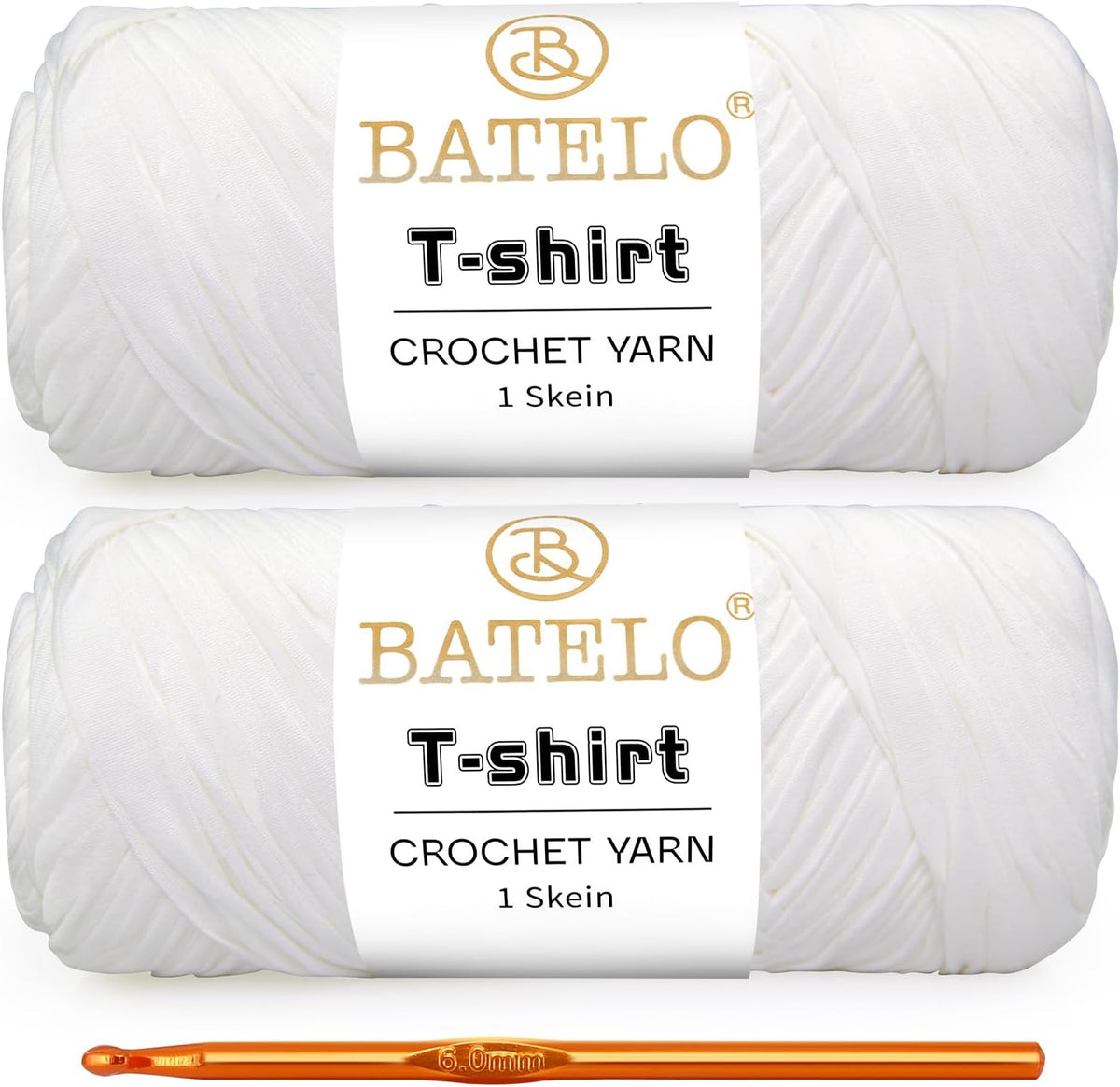 2 Pack T-Shirt Tshirt Yarn 400g/144yds High Elastic Thick Yarn