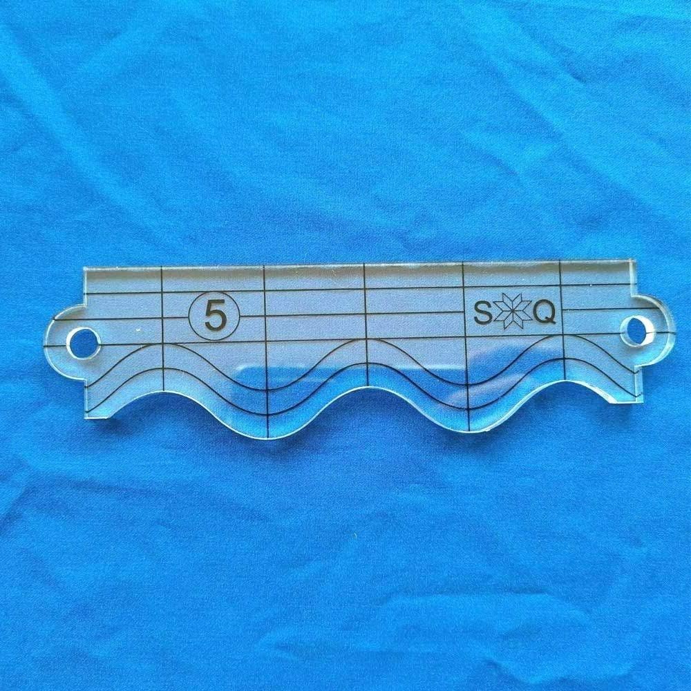Free Motion Quilting Template Rulers Series 5 with Quilting Frame for