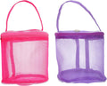 Purple Mesh Knitting Tool Pouch with Zipper, 2 Pack, Nylon