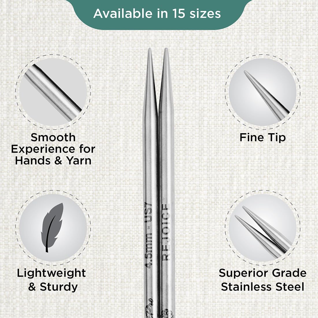 KnitPro The Mindful Collection Interchangeable Circular Needles 5"