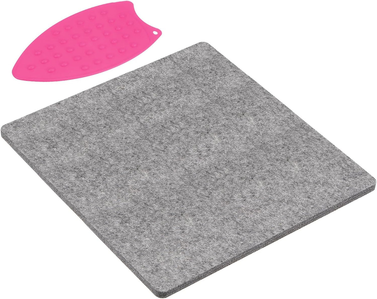 HARFINGTON Wool Pressing Mat 17" x 17" Wool Ironing Pad Sewing Notions