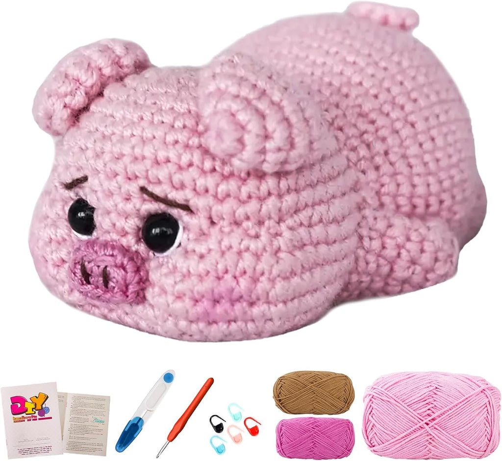 JXINLODGEG Crochet Kit for Beginners, Crochet Animal Kits for Starters