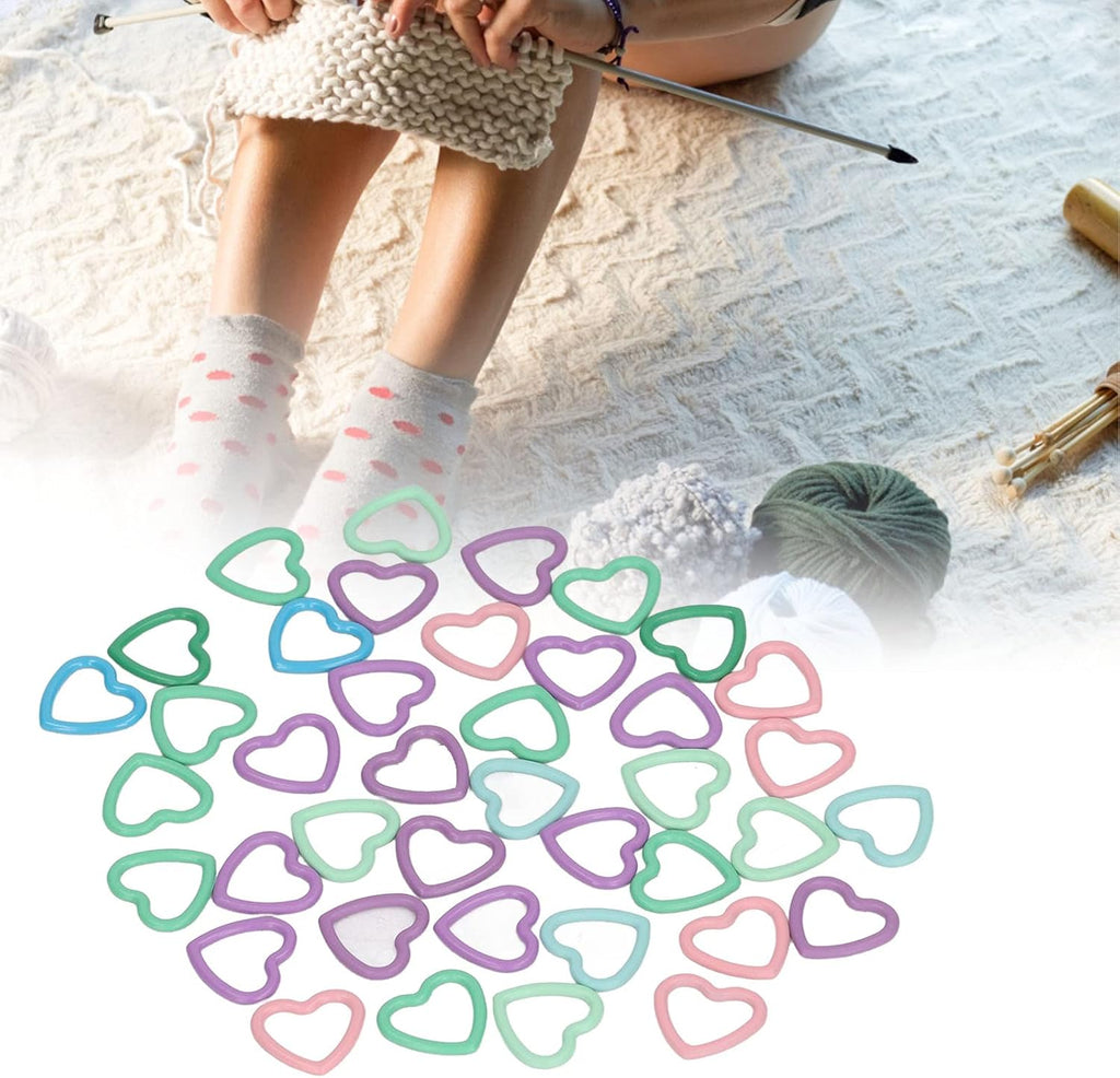 Zerodis 40 Pieces Locking Stitch Markers, Colorful Knitting Crochet